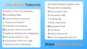 Features in FormNX