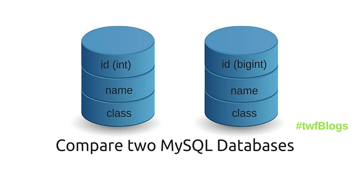 compare MySQL databases